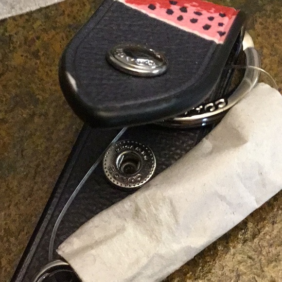 COACH TRIGGER SNAP BAG CHARM w/WATERMELON PRINT🍉 - Picture 5 of 5